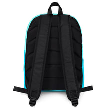 Load image into Gallery viewer, Backpack Aqua Blue Moose Silhouette