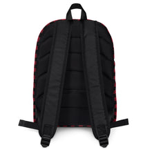 Load image into Gallery viewer, Backpack Red Plaid Bear Climbing Out