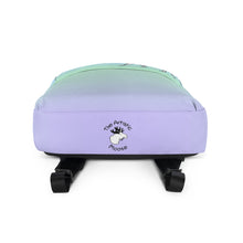 Load image into Gallery viewer, Backpack Blue Lime Green Periwinkle You've Got This Moose on Top
