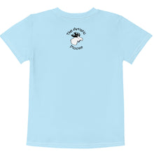 Load image into Gallery viewer, Kids Crew Neck T-shirt Light Blue Grandpa Loves You