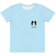 Load image into Gallery viewer, Kids Crew Neck T-shirt Light Blue Be Kind