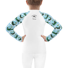 Load image into Gallery viewer, Kids Rash Guard Bearly Sleeping White