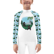 Load image into Gallery viewer, Kids Rash Guard Bearly Sleeping White