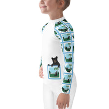 Load image into Gallery viewer, Kids Rash Guard Bear Stories White