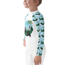 Load image into Gallery viewer, Kids Rash Guard Bearly Sleeping White