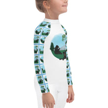 Load image into Gallery viewer, Kids Rash Guard Bearly Sleeping White