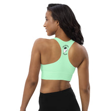 Load image into Gallery viewer, Longline Sports Bra Lime Green Be Kind