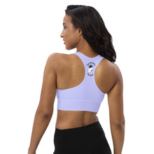 Load image into Gallery viewer, Longline Sports Bra Periwinkle Be Kind