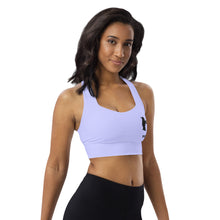 Load image into Gallery viewer, Longline Sports Bra Periwinkle Be Kind