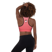 Load image into Gallery viewer, Padded Sports Bra Coral Gradient Be Kind