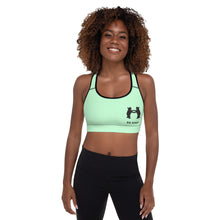 Load image into Gallery viewer, Padded Sports Bra Lime Green Be Kind