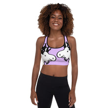 Load image into Gallery viewer, Padded Sports Bra Purple The Artistic Moose