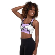Load image into Gallery viewer, Padded Sports Bra Purple The Artistic Moose