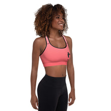 Load image into Gallery viewer, Padded Sports Bra Coral Gradient Be Kind