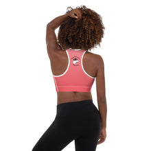 Load image into Gallery viewer, Padded Sports Bra Coral Gradient Be Kind