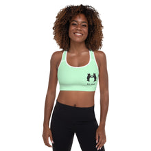 Load image into Gallery viewer, Padded Sports Bra Lime Green Be Kind