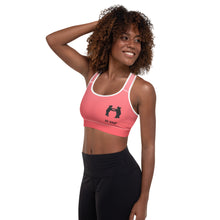 Load image into Gallery viewer, Padded Sports Bra Coral Gradient Be Kind