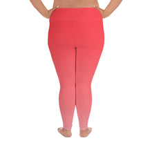 Load image into Gallery viewer, Plus Size Leggings Coral Gradient Be Kind