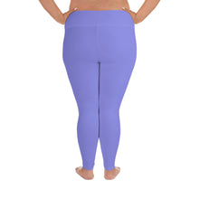 Load image into Gallery viewer, Plus Size Leggings Purple Yellow Sky Moose Silhouette