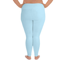 Load image into Gallery viewer, Plus Size Leggings Blue Moose Silhouette