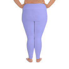 Load image into Gallery viewer, Plus Size Leggings Periwinkle Moose Silhouette