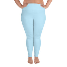 Load image into Gallery viewer, Plus Size Leggings Blue Moose Silhouette