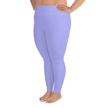 Load image into Gallery viewer, Plus Size Leggings Periwinkle Moose Silhouette