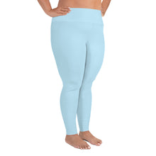 Load image into Gallery viewer, Plus Size Leggings Blue Moose Silhouette