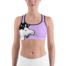 Load image into Gallery viewer, Sports Bra Purple The Artistic Moose