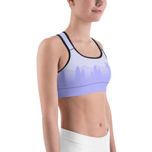 Load image into Gallery viewer, Sports Bra Periwinkle Moose Silhouette
