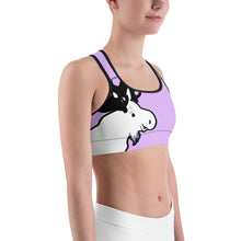Load image into Gallery viewer, Sports Bra Purple The Artistic Moose