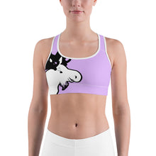 Load image into Gallery viewer, Sports Bra Purple The Artistic Moose