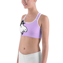 Load image into Gallery viewer, Sports Bra Purple The Artistic Moose