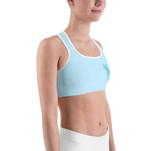 Load image into Gallery viewer, Sports Bra Blue Moose Silhouette