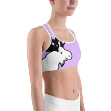 Load image into Gallery viewer, Sports Bra Purple The Artistic Moose