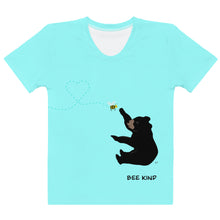 Load image into Gallery viewer, Women's T-shirt Aqua Bee Kind
