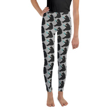 Load image into Gallery viewer, Youth Leggings Bear Reading