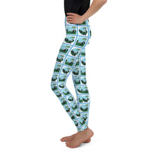 Load image into Gallery viewer, Youth Leggings Bear Stories Bearly Sleeping