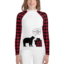 Load image into Gallery viewer, Youth Rash Guard Time For A Bear Hug