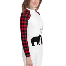Load image into Gallery viewer, Youth Rash Guard Time For A Bear Hug