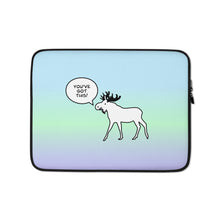 Load image into Gallery viewer, Laptop Sleeve Blue Lime Green Periwinkle You've Got This
