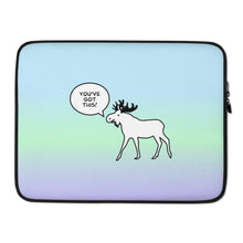 Load image into Gallery viewer, Laptop Sleeve Blue Lime Green Periwinkle You've Got This