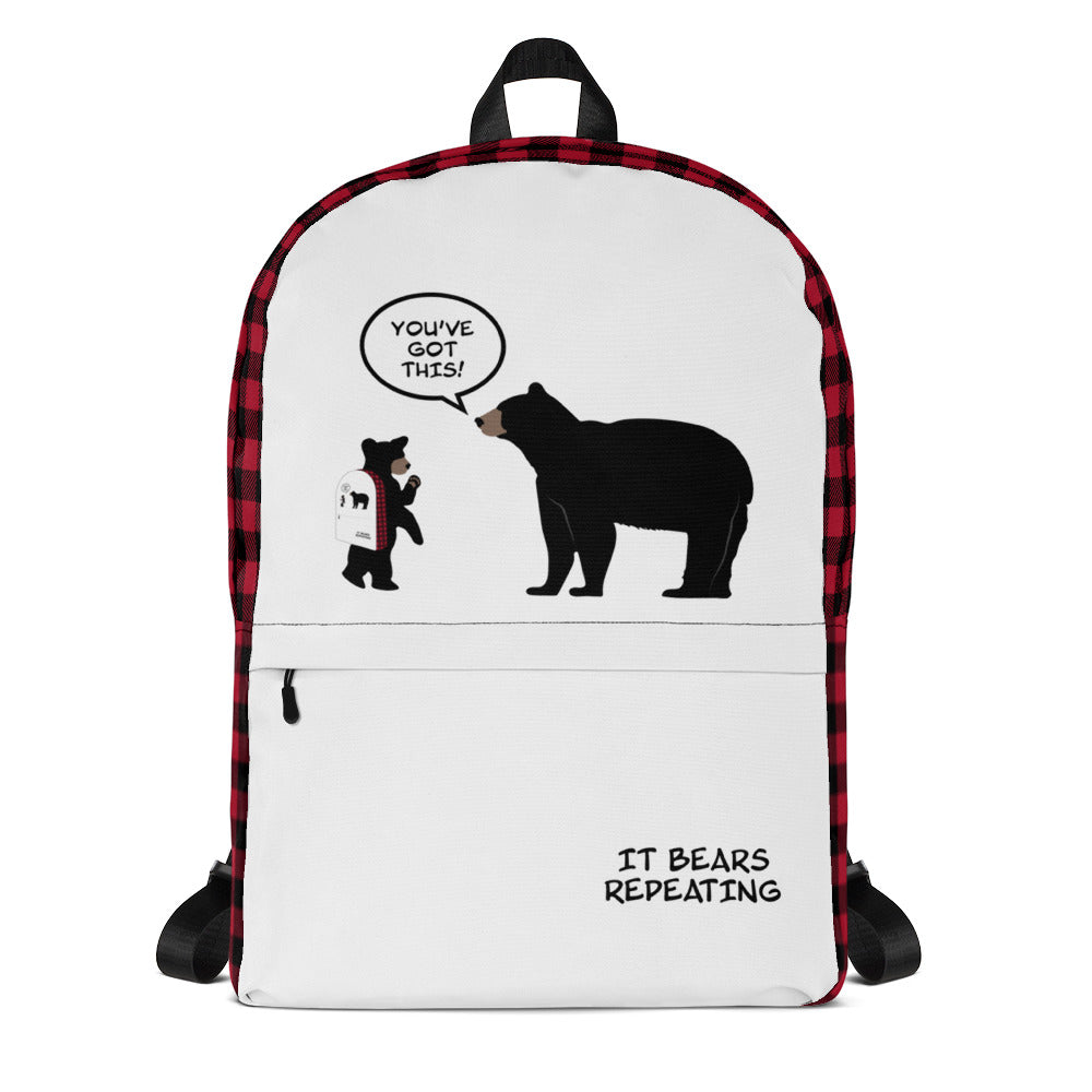 Backpack It Bears Repeating Image On top