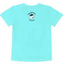 Load image into Gallery viewer, Kids Crew Neck T-shirt Aqua Mimi Loves You
