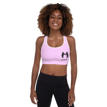 Load image into Gallery viewer, Padded Sports Bra Bright Pink Be Kind
