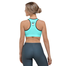 Load image into Gallery viewer, Sports Bra Aqua Moose Silhouette
