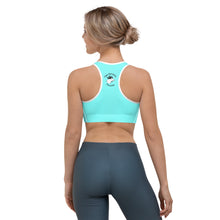 Load image into Gallery viewer, Sports Bra Aqua Moose Silhouette
