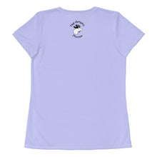 Load image into Gallery viewer, Women&#39;s Athletic T-shirt Periwinkle I Love You Mom
