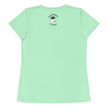 Load image into Gallery viewer, Women&#39;s Athletic T-shirt Lime Green Mimi Dad&#39;s Making Me
