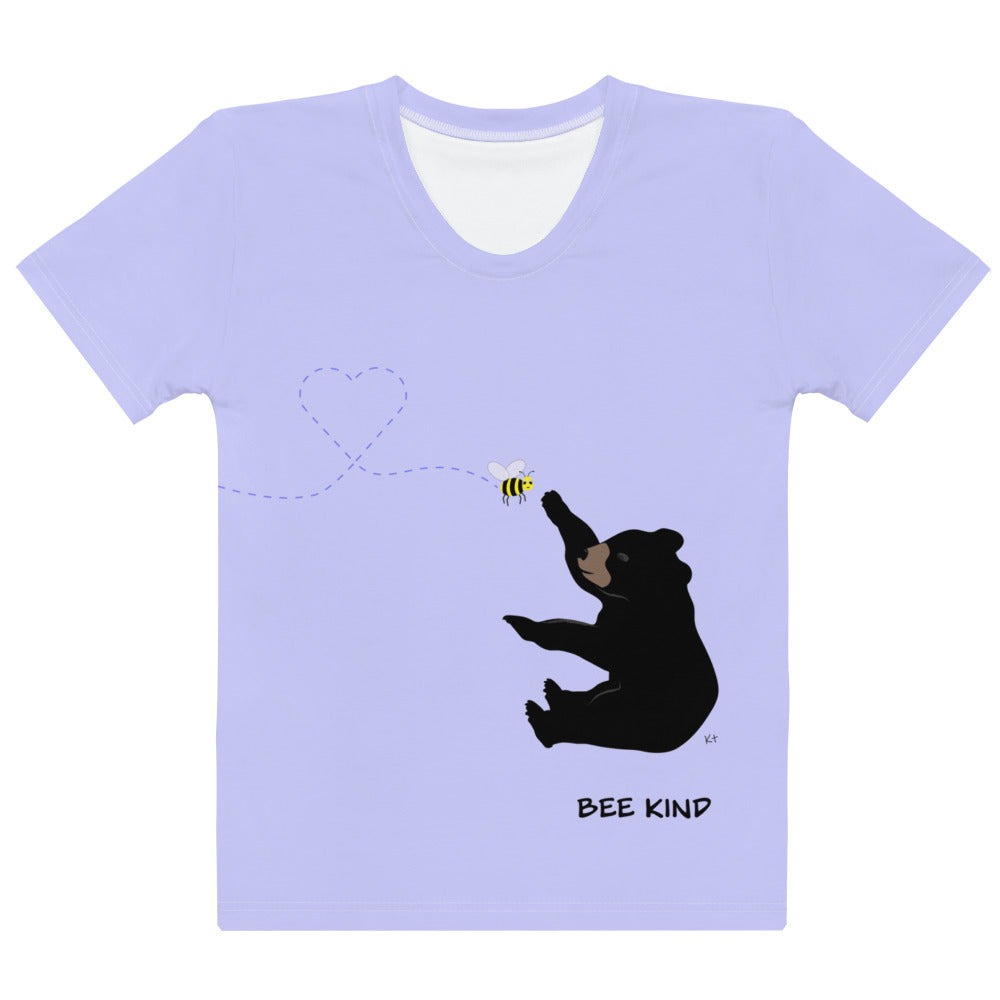 Women's T-shirt Periwinkle Bee Kind
